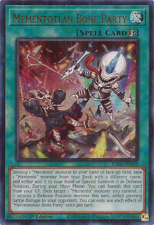Image for Mementotlan Bone Party (UR) (RA04-EN099) - YuGiOh
