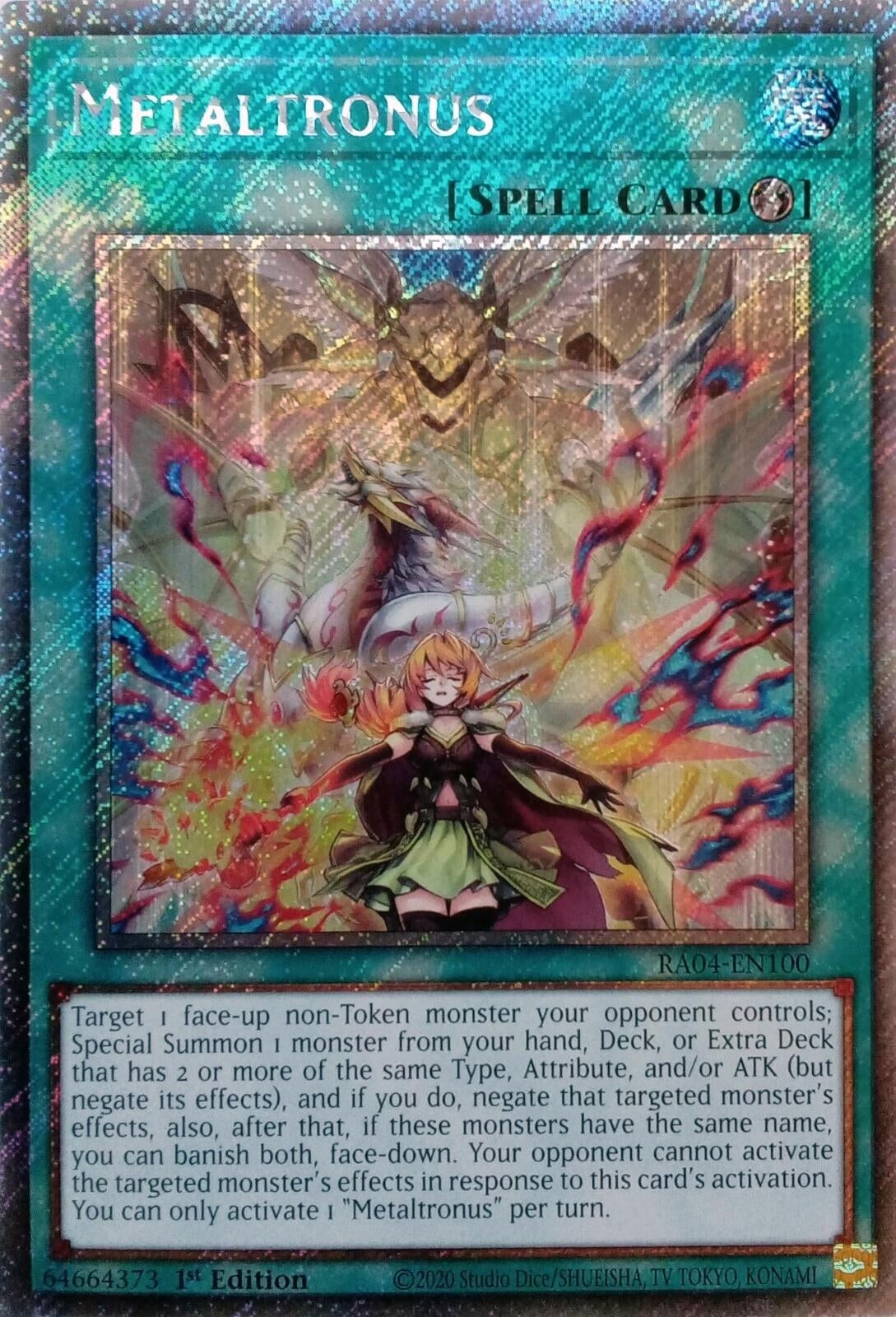 Metaltronus (Platinum Secret Rare) (RA04-EN100)