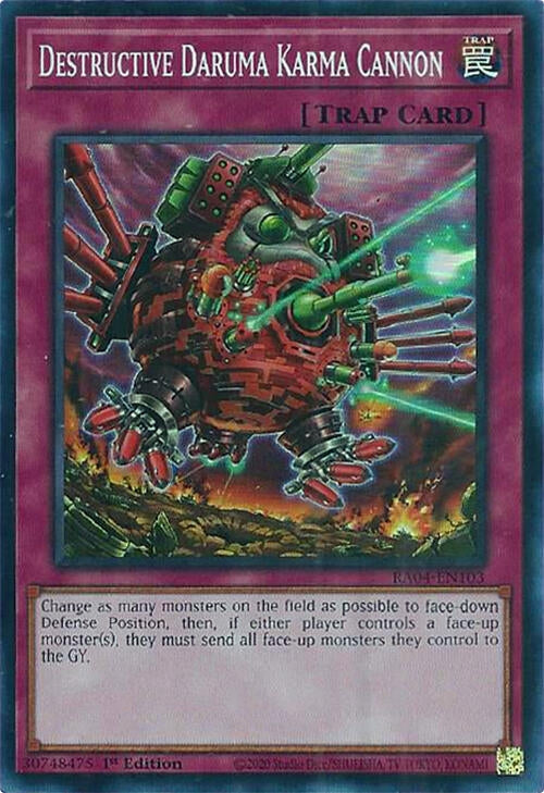 Image for Destructive Daruma Karma Cannon (RA04-EN103) - YuGiOh