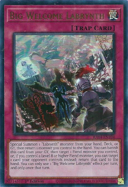 Image for Big Welcome Labrynth (UR) (RA04-EN104) - YuGiOh