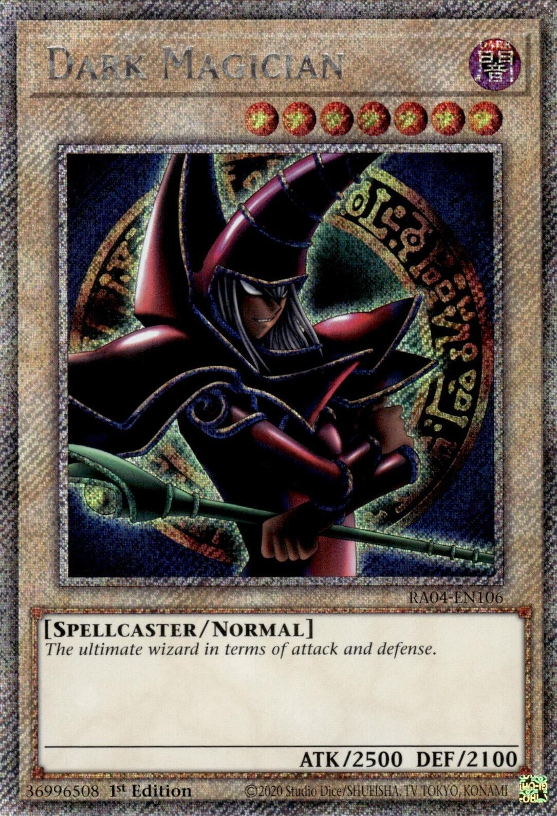 Dark Magician (Arkana) (Platinum Secret Rare) (RA04-EN106)