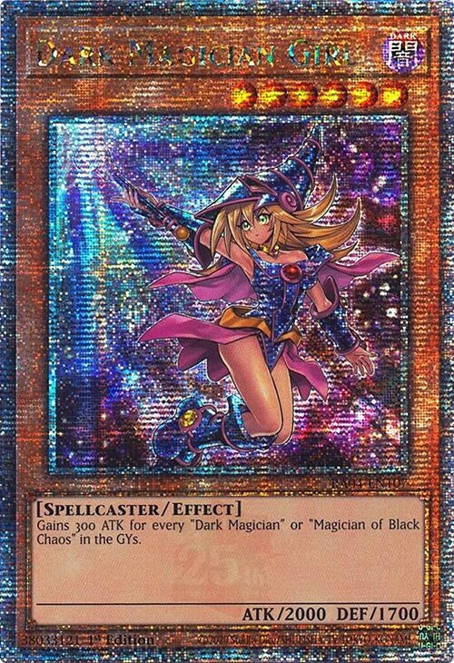 Image for Dark Magician Girl (7th Art) (Quarter Century Secret Rare) (RA04-EN107) - YuGiOh