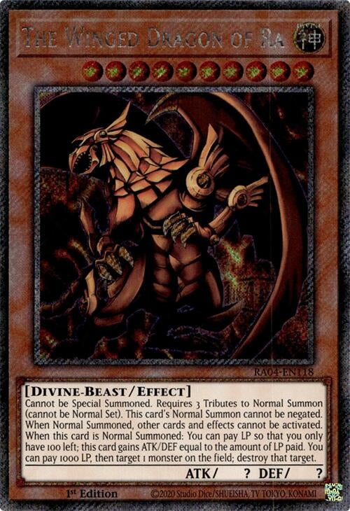 The Winged Dragon of Ra (Platinum Secret Rare) (RA04-EN118)