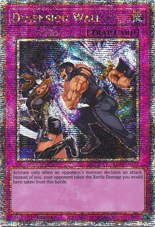 Image for Dimension Wall (Quarter Century Secret Rare) (RA04-EN127) - YuGiOh
