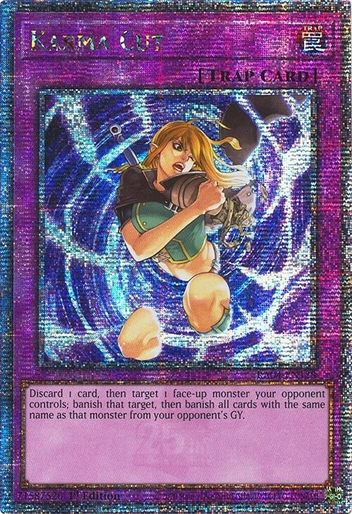 Image for Karma Cut (Quarter Century Secret Rare) (RA04-EN128) - YuGiOh