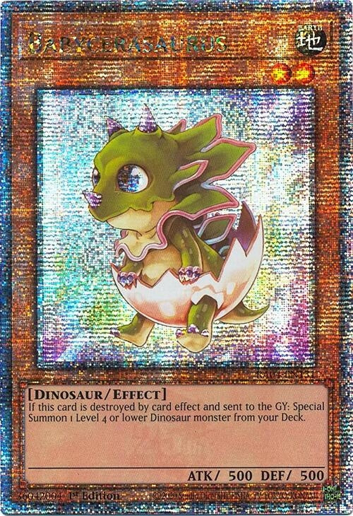 Image for Babycerasaurus (Quarter Century Secret Rare) (RA04-EN131) - YuGiOh
