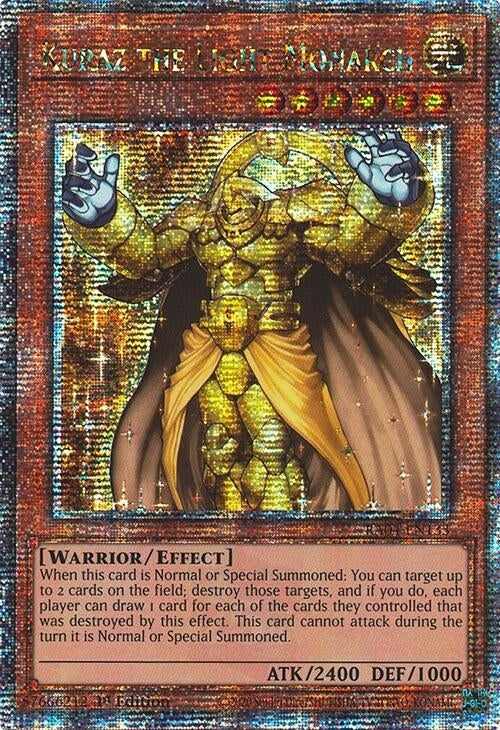 Image for Kuraz the Light Monarch (Quarter Century Secret Rare) (RA04-EN133) - YuGiOh