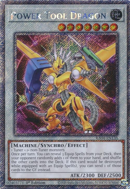 Power Tool Dragon (Platinum Secret Rare) (RA04-EN135)