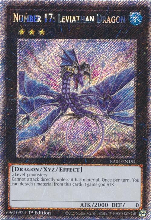 Number 17: Leviathan Dragon (Platinum Secret Rare) (RA04-EN154)