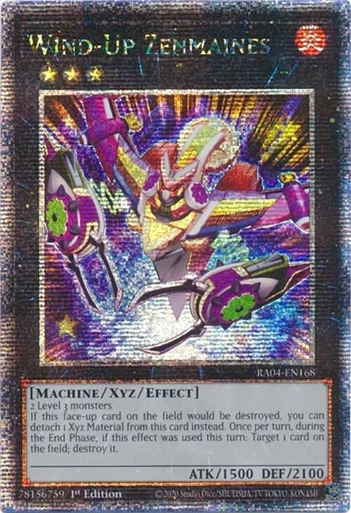 Image for Wind-Up Zenmaines (Quarter Century Secret Rare) (RA04-EN168) - YuGiOh