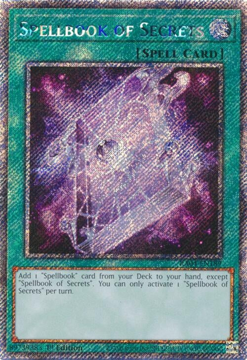 Spellbook of Secrets (Platinum Secret Rare) (RA04-EN189)