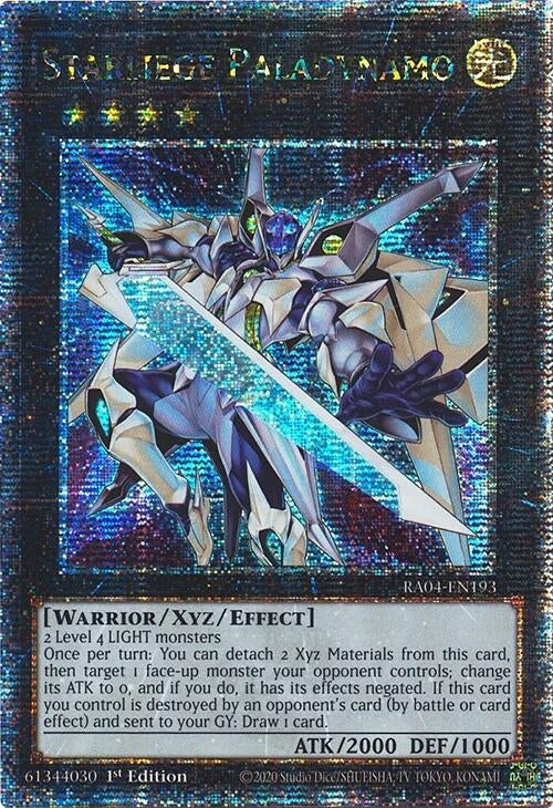 Image for Starliege Paladynamo (Quarter Century Secret Rare) (RA04-EN193) - YuGiOh