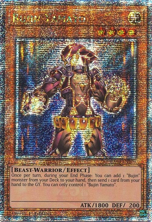 Image for Bujin Yamato (Quarter Century Secret Rare) (RA04-EN209) - YuGiOh