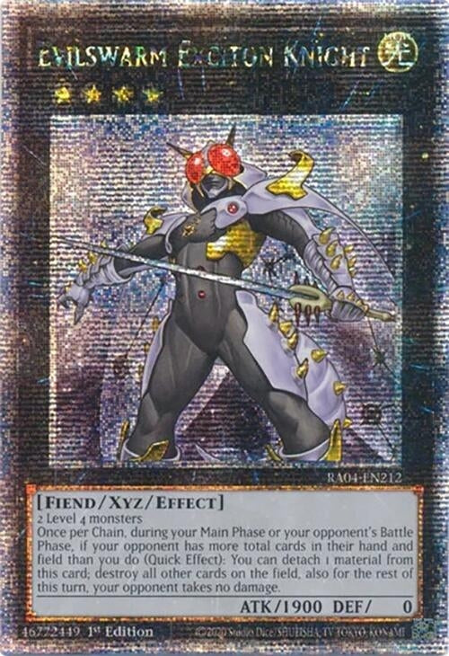 Image for Evilswarm Exciton Knight (Quarter Century Secret Rare) (RA04-EN212) - YuGiOh