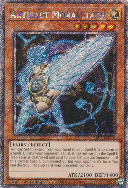 Artifact Moralltach (Platinum Secret Rare) (RA04-EN214)