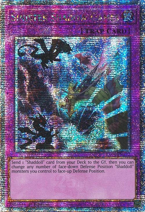 Image for Sinister Shadow Games (Quarter Century Secret Rare) (RA04-EN232) - YuGiOh