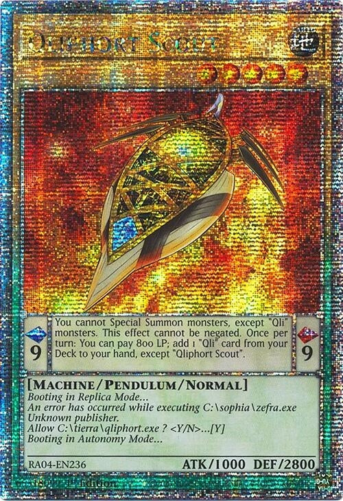 Image for Qliphort Scout (Quarter Century Secret Rare) (RA04-EN236) - YuGiOh