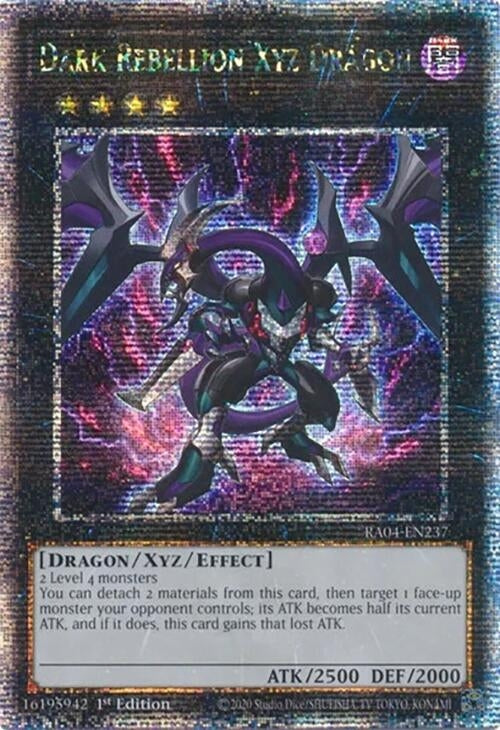 Image for Dark Rebellion Xyz Dragon (Quarter Century Secret Rare) (RA04-EN237) - YuGiOh