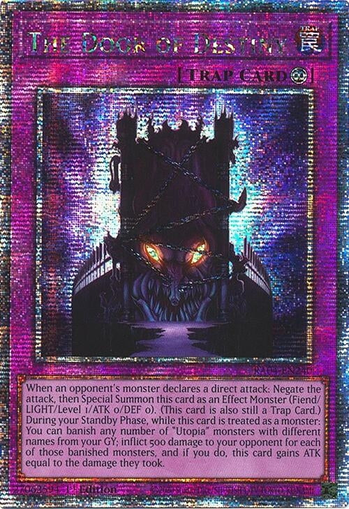 Image for The Door of Destiny (Quarter Century Secret Rare) (RA04-EN240) - YuGiOh