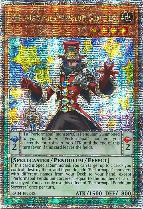 Image for Performapal Pendulum Sorcerer (Quarter Century Secret Rare) (RA04-EN242) - YuGiOh