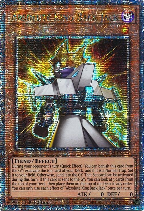 Absolute King Back Jack (Quarter Century Secret Rare) (RA04-EN244) (Quarter Century Stampede)
