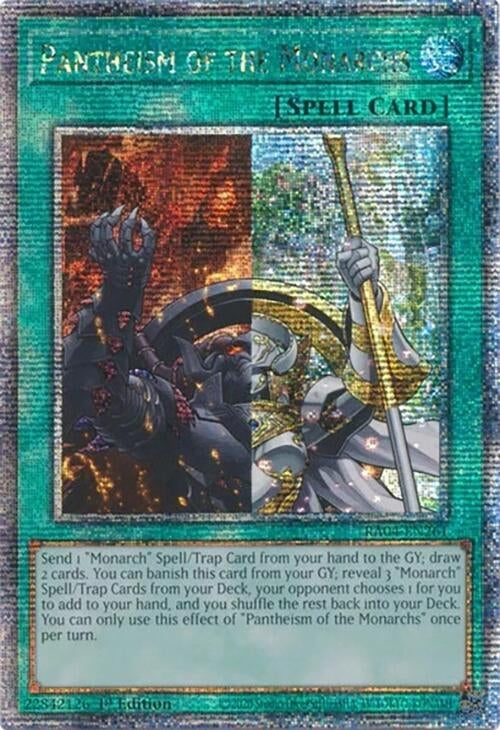 Image for Pantheism of the Monarchs (Quarter Century Secret Rare) (RA04-EN261) - YuGiOh