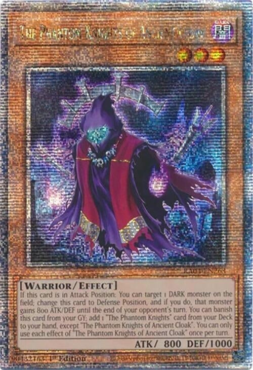 Image for The Phantom Knights of Ancient Cloak (Quarter Century Secret Rare) (RA04-EN263) - YuGiOh