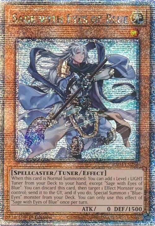 Image for Sage with Eyes of Blue (Quarter Century Secret Rare) (RA04-EN266) - YuGiOh