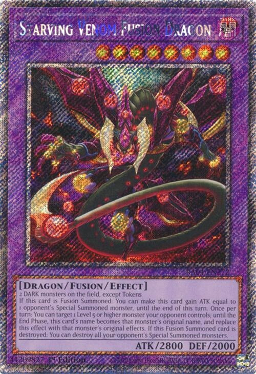 Starving Venom Fusion Dragon (Platinum Secret Rare) (RA04-EN272)