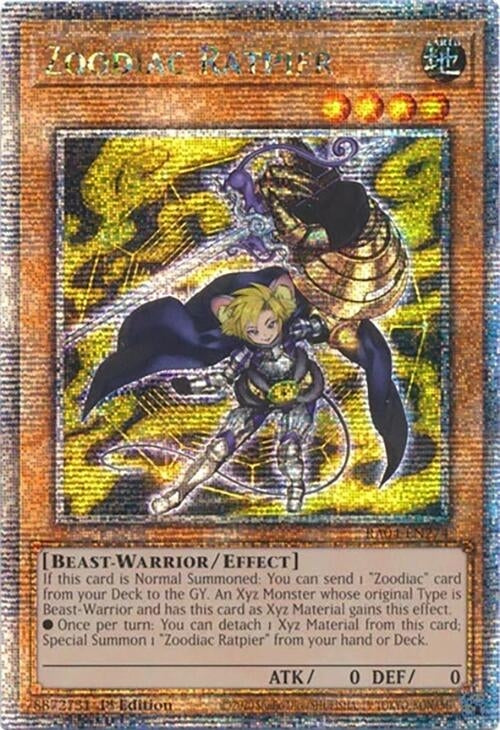 Image for Zoodiac Ratpier (Quarter Century Secret Rare) (RA04-EN274) - YuGiOh