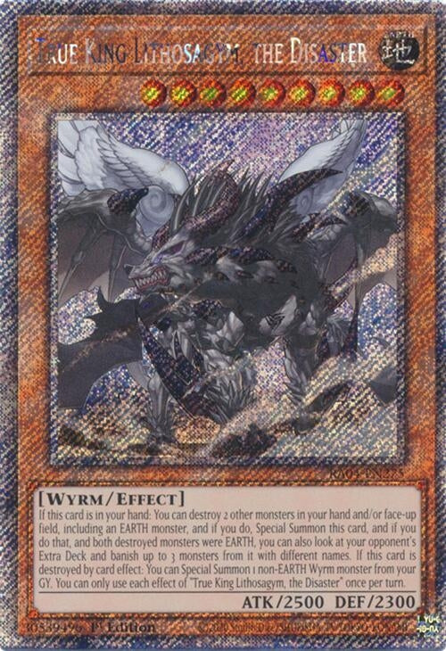 True King Lithosagym, the Disaster (Platinum Secret Rare) (RA04-EN275)
