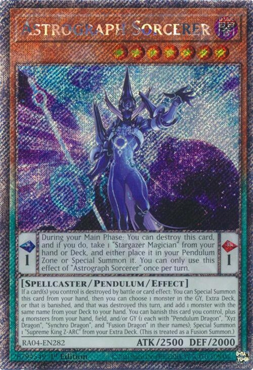 Astrograph Sorcerer (Platinum Secret Rare) (RA04-EN282)