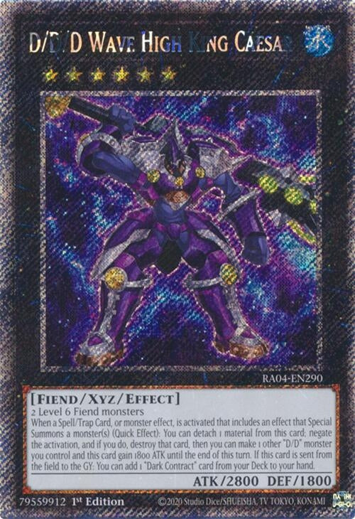 D/D/D Wave High King Caesar (Platinum Secret Rare) (RA04-EN290)