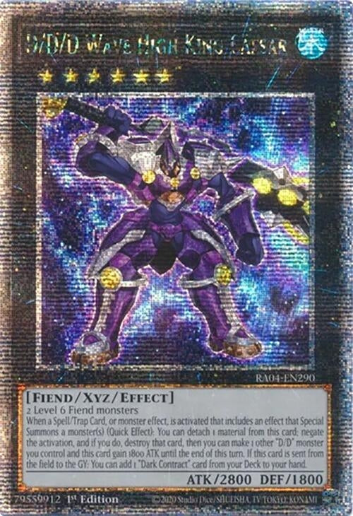Image for D/D/D Wave High King Caesar (Quarter Century Secret Rare) (RA04-EN290) - YuGiOh