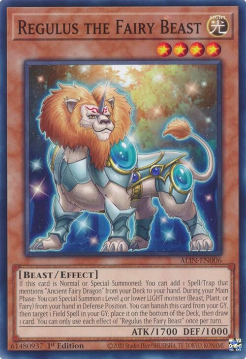 Image for Regulus the Fairy Beast (ALIN-EN006) (ALIN) - YuGiOh