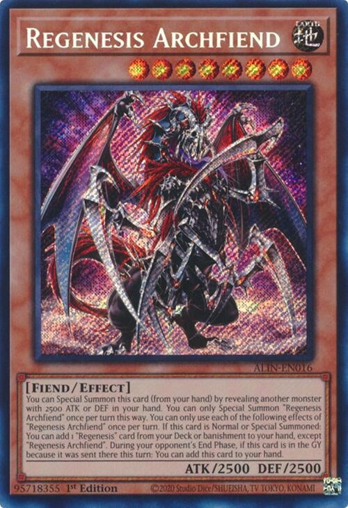 Image for Regenesis Archfiend (ALIN-EN016) (ALIN) - YuGiOh