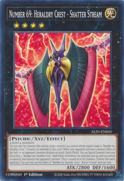 Image for Number 69: Heraldry Crest - Shatter Stream (ALIN-EN045) (ALIN) - YuGiOh