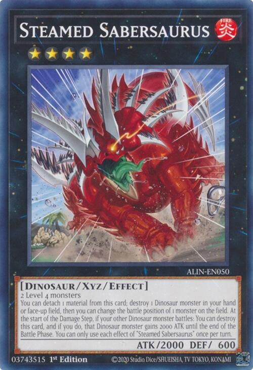 Image for Steamed Sabersaurus (ALIN-EN050) (ALIN) - YuGiOh