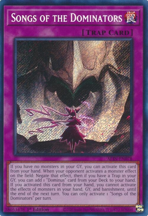 Image for Songs of the Dominators (ALIN-EN078) (ALIN) - YuGiOh