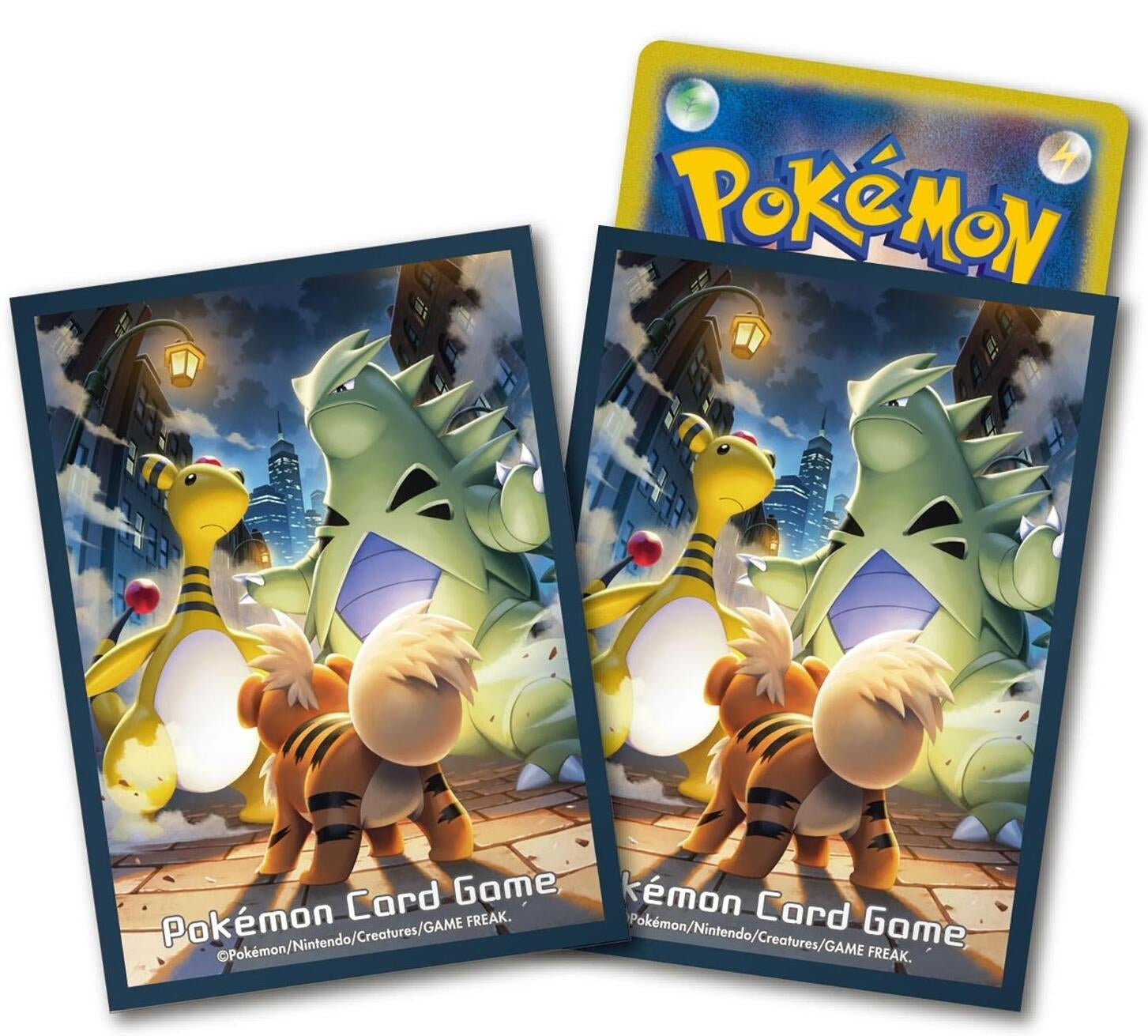 Image for Pokemon TCG: Pokemon Center Japan: Ampharos, Tyranitar & Growlithe (64 Pack) - Card Sleeves