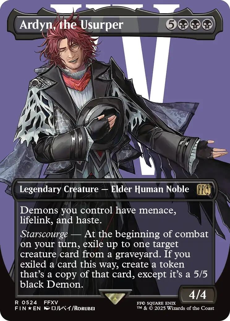 Image for Ardyn, the Usurper (0524) (Borderless) (Surge Foil) (524) (FINAL FANTASY) - Magic: The Gathering