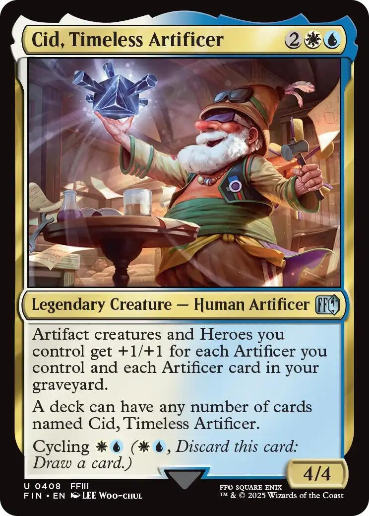 Image for Cid, Timeless Artificer (0408) (408) (FINAL FANTASY) - Magic: The Gathering