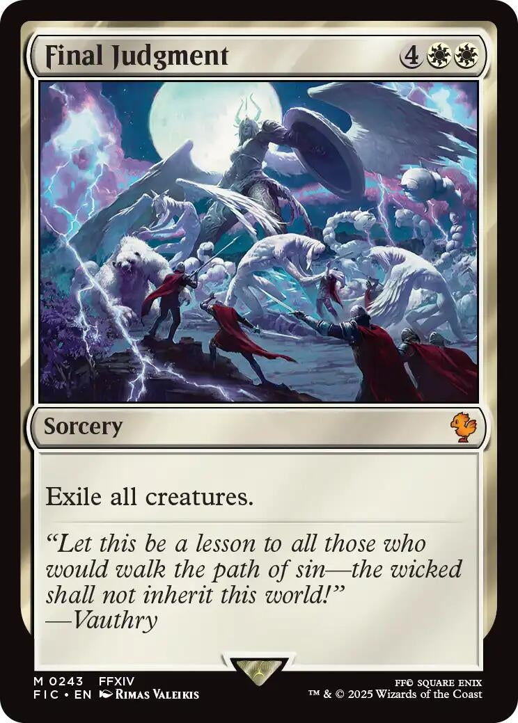 Image for Final Judgment (243) (FINAL FANTASY) - Magic: The Gathering
