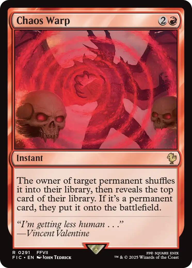 Image for Chaos Warp (291) (FINAL FANTASY) - Magic: The Gathering
