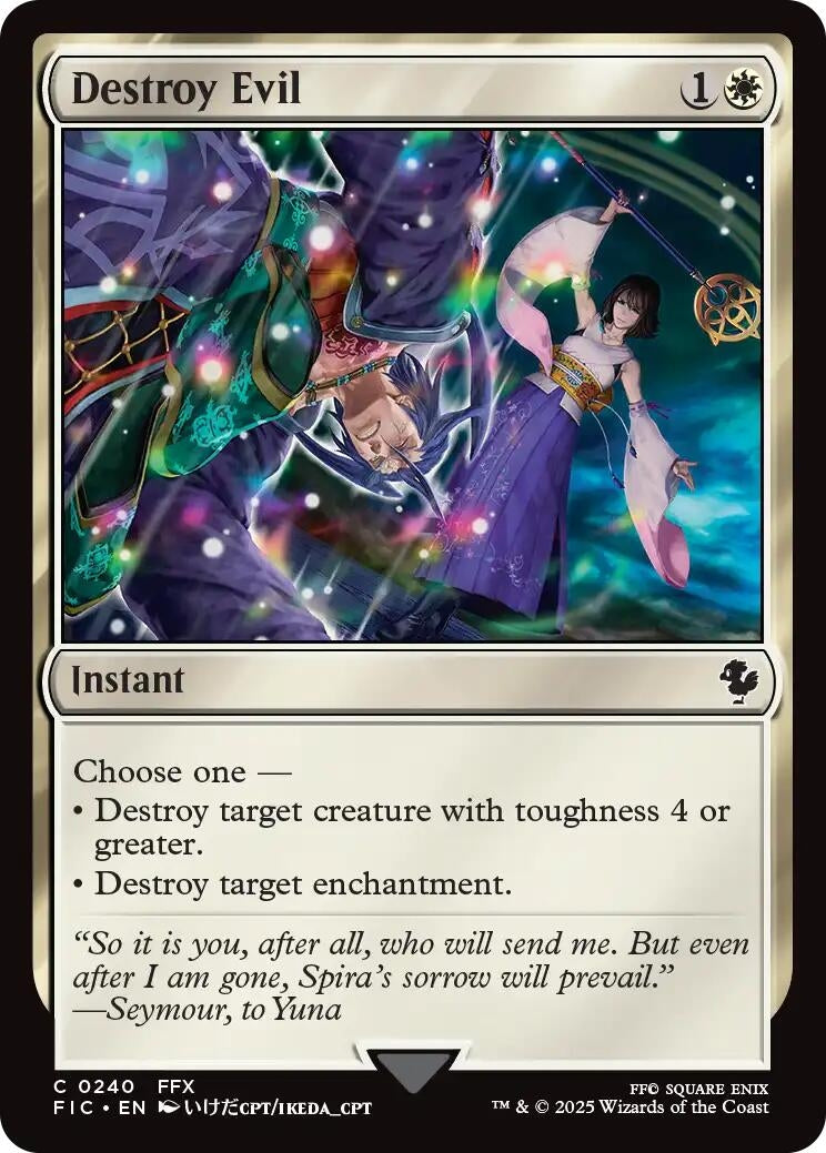 Image for Destroy Evil (240) (FINAL FANTASY) - Magic: The Gathering