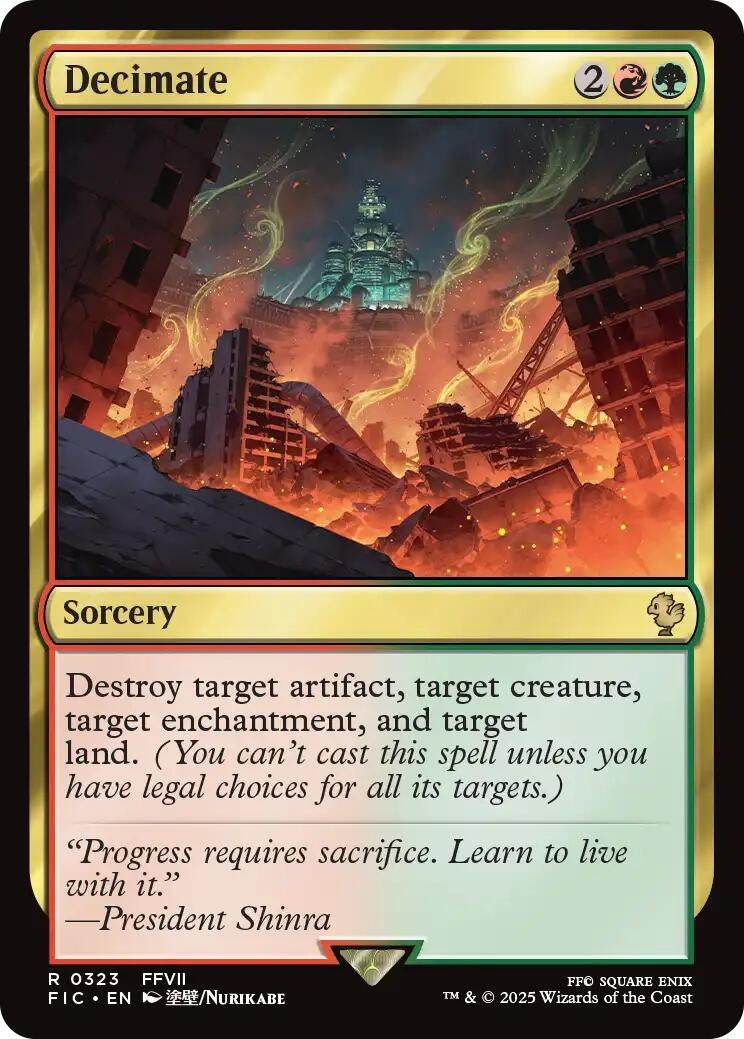 Image for Decimate (323) (FINAL FANTASY) - Magic: The Gathering