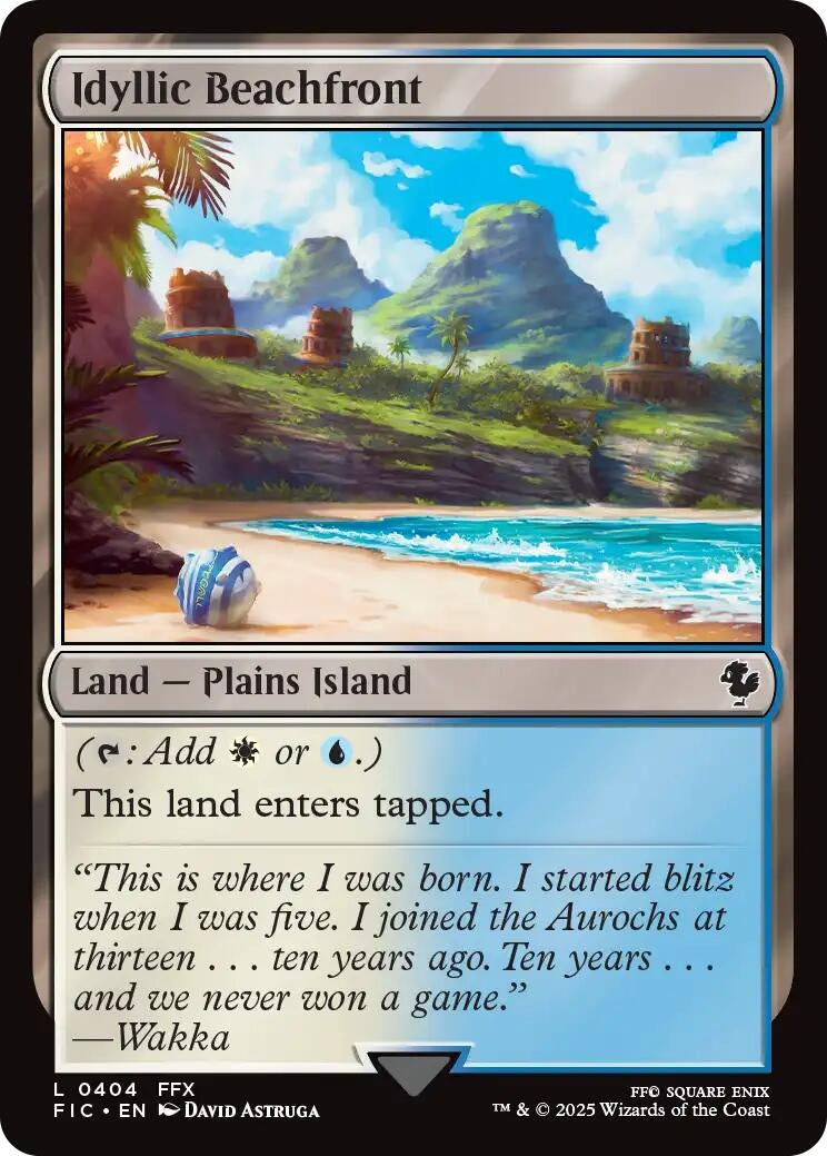 Image for Idyllic Beachfront (404) (FINAL FANTASY) - Magic: The Gathering