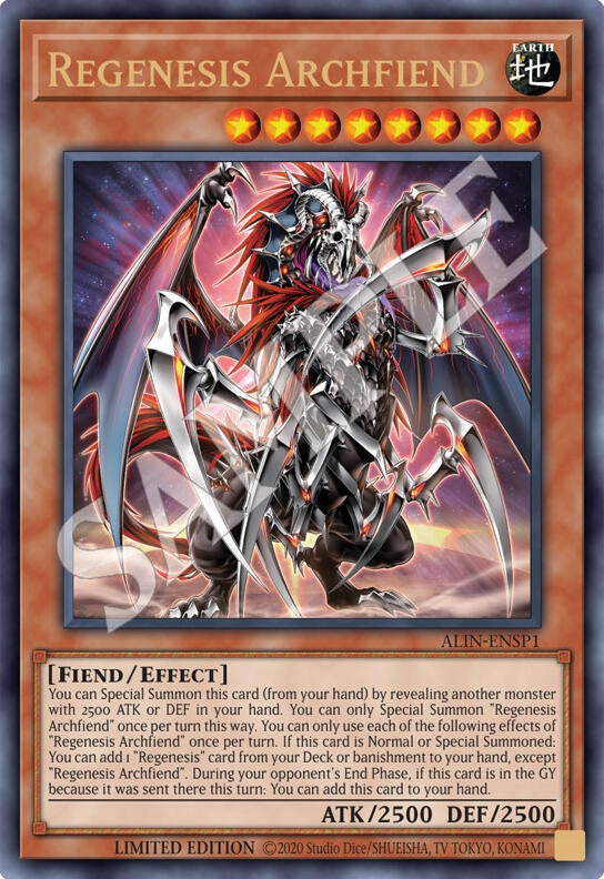 Image for Regenesis Archfiend (ALIN-ENSP1) (ALIN-ENSP1) (ALIN) - YuGiOh