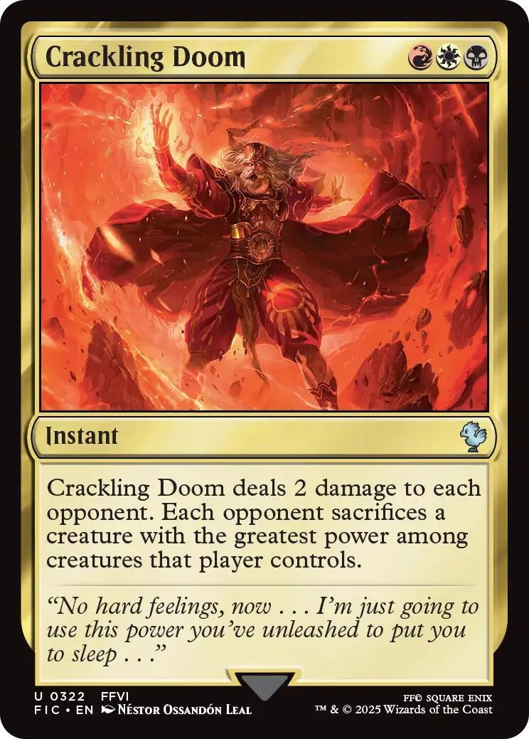 Image for Crackling Doom (322) (FINAL FANTASY) - Magic: The Gathering
