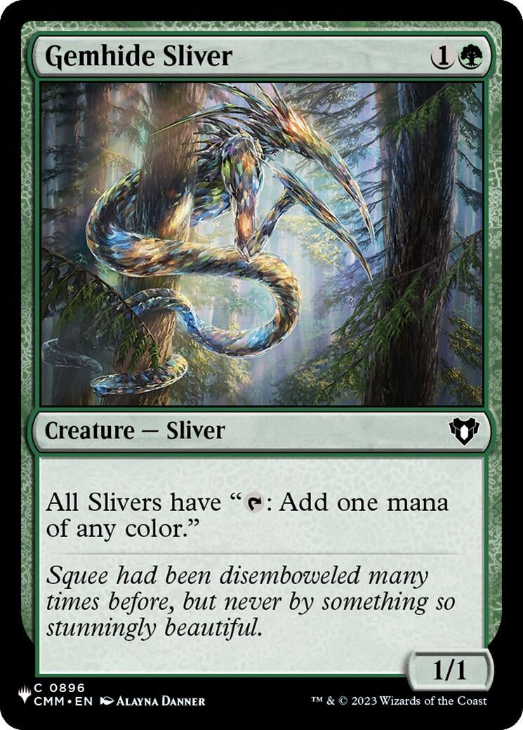 Image for Gemhide Sliver (CMM) (896) (The List Reprints) - Magic: The Gathering
